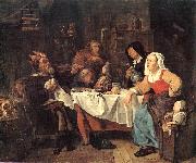 METSU, Gabriel The Feast of the Bean King sg oil painting